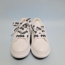 파사디골프 SH05 톤온톤 키높이 골프화 레터링 니트 신발끈 포인트로 캐주얼한 골프화 PRAAE9S01RWH