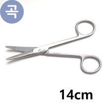 [와이지메디컬] 메요가위 14cm Curved 곡선 의료용 메이요 시저 Mayo 곡가위 병원가위 수술용가위 수술실가위 드레싱가위, 상품고르기