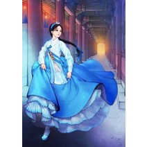 보석십자수 해바라기 DIY 다이아몬드 자수 한복 소녀 모자이크 모조 다이아몬드 그림 한국 여성 초상화 크, 11 square 45x60cm, 04 4