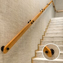 유럽스타일 계단손잡이 노인 어린이 안전난간대 계단난간 안전바 미끄럼방지 복층 안전바, 2개의 고정점이 있는 길이 80cm