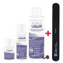 엔리안 아크릴 리퀴드 500ml 60ml 120ml 국가고시 필수품 옐로잉 없는 제품, 1개, 60ml+엘렌블랙파일1ea