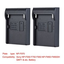 소니 A7III A9 A7RIII a7siii Neweer Andoer 듀얼/4 채널 배터리 충전기 2pcs NP-FZ100/NP-FW50 플레이트, [02] Option C