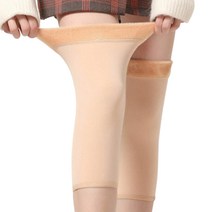 시린무릎 겨울 보온 압박 융털 아대 남여공용, 블랙