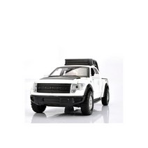 132 다이캐스트 포드 랩터 F150 합금 자동차 모델 장난감 소년을 위한 클래식 미국 풀 백 플래시 음악 금속 관성 배낭, white