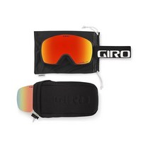 지로 콘택트 2개의 렌즈 포함 마그네틱 퀵 체인지 김서림, Black Wordmark, VIVID Ember/VIVID Infrared