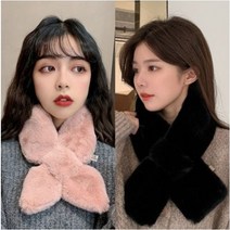 벨벳 밍크 퍼 페이크퍼 쁘띠 미니 목도리