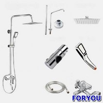 ForU343 리빙홈 슬라이드바 샤워기 세트 샤워슬라이드바, 상세페이지 참조