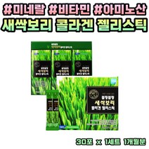 새싹보리 콜라겐 펩타이드 젤리 500 달톤 저분자 COLLAGEN 폴리코사놀 클로로필 폴리페놀 미네랄 비타민 사포나린 식이섬유 아미노산 홍삼농축 귀리 히알루론산 L아르지닌 로이신