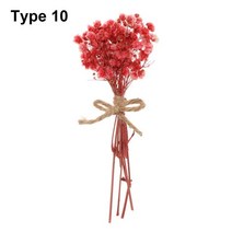 부케 돔 유리돔 무드등자연 소재 홈 장식 DIY 웨딩 배열 말린 부케 식물 줄기 미니 꽃 안개꽃, 05 10
