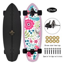 야외 스포츠 대형 피쉬보드 스케이트보드 메이플 서핑 랜드 스케이트보드 데크 크루저 서핑 스케이트 보드 완벽한 스케이트 보드 82cm, 9.green