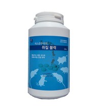 벅스존 쥐킬블럭 살서제 쥐덫 알약 박멸 음식점 다가구주택 플루쿠마펜 500g
