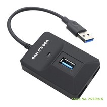 4 포트 USB 3.0 허브 고속 2.0 스마트 멀티 분배기 확장 미니 확장기 PC 노트북