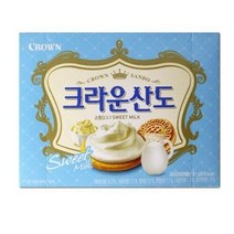 크라운 산도 스윗밀크, 161g, 12개입