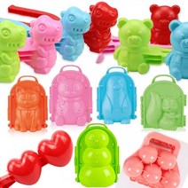 KC인증 - 눈뭉치 집게 틀 30종류/스노우 볼 메이커 모래놀이 눈오리 눈집게 눈사람 만들기 제조기 캠핑, 토마스기차 눈뭉치-색상랜덤