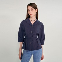 앤클라인 벨티드 5부 블라우스 E3MN25