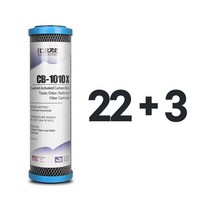 CB-1010X 블럭망카본 필터 12개 10인치 하우징용, 선택02_필터 22+3=25개