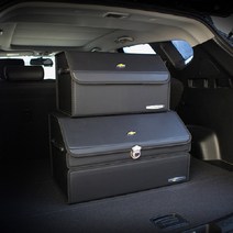 엠노블 쉐보레 가죽 트렁크정리함 차량용 신발장 트렁크수납함 트레일블레이저 말리부, 브라운