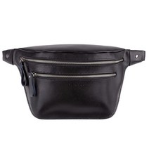 가죽 벨트 백 정품 허리 가방 패니 팩 남성 여성용 브라운., Black