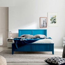 [베디스] [Q]컬러원목시리즈2 스칸디나비아스타일 원목침대_SB145, 색상:오크