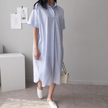 빅앤빅 스트라이프 셔츠원피스2color/빅사이즈66~110까지