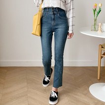 동대문관 렌시스 투버튼 일자데님팬츠
