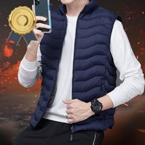 하이넥 경량 패딩 조끼 누빔 방한 베스트 숏패딩 경량패딩