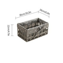 보석 진열장 팔찌 귀금속 보관함 돌반지함 돌반지 수제 바구니 짠 스토리지 바구니 데스크탑 잡화 스낵 화장품 상자, 26x16x12cm