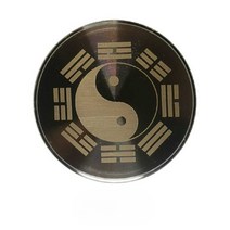 스텐문진 각인 누름 쇠 서예 공예 프레스 압지 원형, (대형 팔괘자) 1개