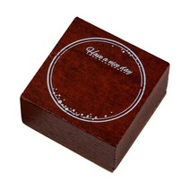 빈티지 우드 라벨 일러스트 레트로 티켓 메모 스탬프 다이어리 꾸미기, A