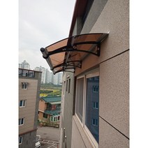 캐노픽스 650x9800 DIY 캐노피 테라스 정문 렉산 처마 비가림 현관 차양 비막이, 브라운, 직결피스, 검정