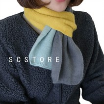반하나쇼핑 쁘띠목도리 삼색컬러 머플러 양모 구매전 바나나무역을확인해주세요