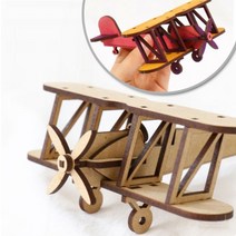 미니어쳐 라이트형제비행기만들기 복엽기 나무비행기 반제품만들기