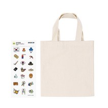 레디코 미니 에코백 재료 무지 캔버스 천 가방 만들기 세트 패브릭 공예 diy 키트 페브릭 작은 산책 포켓 수납