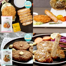 국산돼지 통등심 치즈 통새우 돈까스 육쪽마늘 떡갈비 5팩+5팩, 치즈돈까스5팩 and 육쪽마늘떡갈비5팩