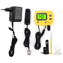 디지털 측정기 2-In-1 휴대용 고온 PH 테스터 수질 분석기 모니터 ph, 01 EU Plug