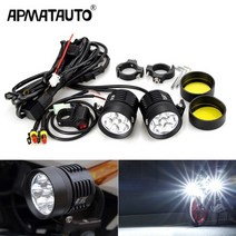 BMW 오토바이용 LED 보조 안개등 모터사이클 안개등 12000LM R1200GS/ADV K1600 R1200GS R1100GS 헤드라이트, 12V, 1set LED 헤드라이트