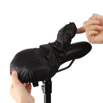 블랙 & 실버 사이클링 자전거 안장 커버 방수 보호 시트 탄성 비 방지 구스와이, 한개옵션0