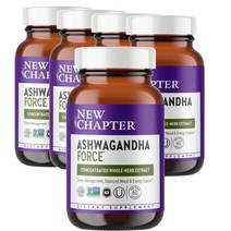 뉴챕터 New Chapter Ashwagandha 아슈와간다 포스 60캡슐, 5팩