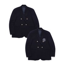 예일 YALE WOOL EMBLEM DUBBLE BLAZER 자켓 NAVY (KM146242), M