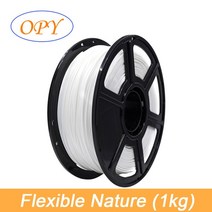 3d 탄성 유연한 TPU 필라멘트 1.75mm 고무 소재 롤 플렉스 블랙 1kg 0.5kg 100g 10m 프린터 자연 레드 그린 블루 샘플110844, 플렉서블 네이처 1kg