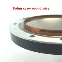 코일 스피커4개 72.2mm 고음 보이스 코일 72 코어 티타늄 필름 트위터 링 다이어프램 스피커 액세서리 DI, 01 8OHM CCAW WIRE