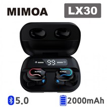 이어폰 GX10 대용량충전팩2000mAh 통화품질 LX30 MIMOA 께끗한 블루투스 스테레오 GX20, 미모아 블루투스 이어폰 GX10