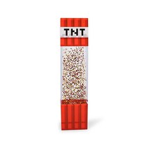 마인크래프트 TNT 블록 글리터 모션 램프 | LED 조명 책상용 침대 옆 테이블 램프 | 비디오 게임 테마 방 필수품 | 홈 데코 액세서리 | 높이 30.5cm(12인치)