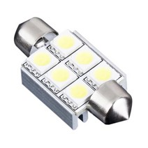 36mm 6 SMD 5050 순수한 화이트 돔 축제 canbus obc 자동차 6 Led 전구, 하나, 순수한 흰색