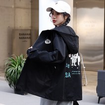 [스타일로그] 스페이스 영문후드점퍼/여성점퍼/더스타일