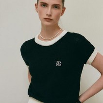 얀써틴 [얀써틴] MINIMAL LINE COLOR KNIT TOP_BLACK