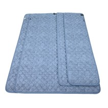한일산업 차박 자동차용 전기장판 DC매트- 12V- 120x190cm, 딥블루(극세사)