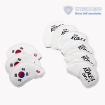 GR 대한민국 골프 국가대표 공식 아이언 커버 세트 화이트, 세트구성 （9＋1 총 10P）
