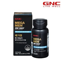 GNC 건강식품 비타민 비타민C [GNC] 메가맨 원 데일리 멀티비타민 앤 미네랄 (60정)_50837, 상세 설명 참조, 단일옵션