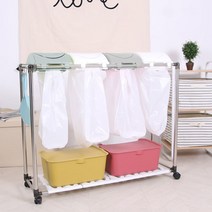 서울리빙 해피홈 스윙 재활용 분리수거함 4P, 단일옵션